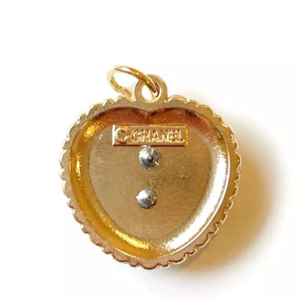 CC Pink Heart Zipper Pull  Pendant With Gold logo Details STAMPED - Picture 2 of 3